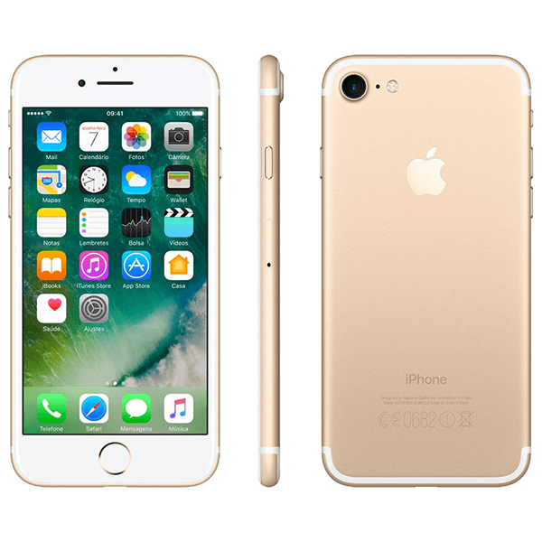 iPhone 7 Dourado, Tela de 4,7”, 4G, 32 GB, Camera de 12 MP